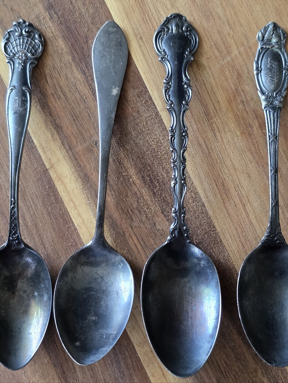 Sterling Silver Spoons | Set Of 4 | Vintage | Guc